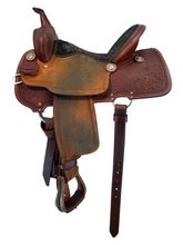 14 Inch Used Billy Cook Barrel Saddle 1550