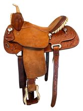14 Inch Used Billy Cook Barrel Saddle 881