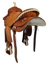 14 Inch Used Billy Cook Barrel Saddle 881