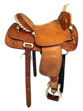 14 Inch Used Billy Cook Barrel Saddle 881