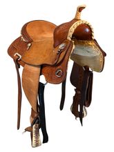14 Inch Used Billy Cook Barrel Saddle 881