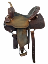 14 Inch Used Billy Cook Barrel Saddle Wide Tree 1550