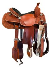 14.5 Inch Used Billy Cook Ladies All Around Saddle 2046 Wide Tree