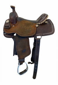 14 Inch Used BIlly Cook Ladies All Around Saddle Wide Tree 2042