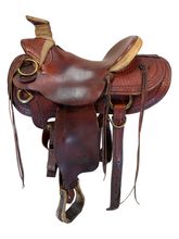 14 Inch Used Billy Cook Ranch Saddle Medium Tree 2188