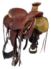14 Inch Used Billy Cook Ranch Saddle Medium Tree 2188