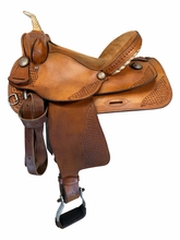 14 Inch Used Billy Shaw Barrel Saddle Medium Tree