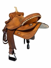 14 Inch Used Billy Shaw Barrel Saddle Medium Tree