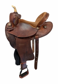 14 Inch Used Blue Ridge Barrel Saddle Wide Tree 7010