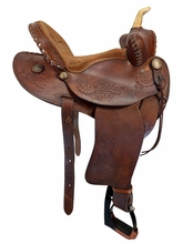 14 Inch Used Blue Ridge Barrel Saddle Wide Tree 7010