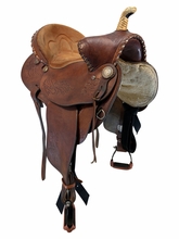 14 Inch Used Blue Ridge Barrel Saddle Wide Tree 7010