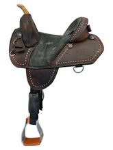 14 Inch Used Bob Marshall Treeless Barrel Saddle 12342