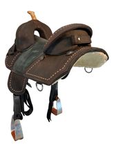 14 Inch Used Bob Marshall Treeless Barrel Saddle 12342