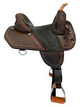 14 Inch Used Bob Marshall Treeless Barrel Saddle 12342