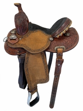 14 Inch Used Cactus Saddlery Marlene McRae Special EFFX Barrel Saddle Wide Tree