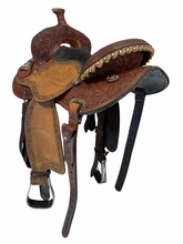 14 Inch Used Cactus Saddlery Marlene McRae Special EFFX Barrel Saddle Wide Tree
