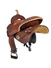 SOLD 2025/11/04j  14 Inch Used Circle Y Barrel Saddle 2286