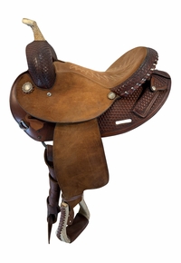 14 Inch Used Circle Y Barrel Saddle Medium Tree 2054