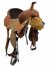 14 Inch Used Circle Y Barrel Saddle Medium Tree 4205