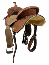 14 Inch Used Circle Y Barrel Saddle Medium Tree 4205