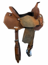 14 Inch Used Circle Y Barrel Saddle Medium Tree 4205