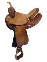 SOLD 2026/01/06  14 Inch  Used Circle Y Barrel Saddle Wide 2044