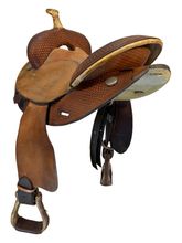 SOLD 2026/01/06  14 Inch  Used Circle Y Barrel Saddle Wide 2044