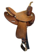 SOLD 2026/01/06  14 Inch  Used Circle Y Barrel Saddle Wide 2044