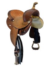 SOLD 2026/01/06  14 Inch  Used Circle Y Barrel Saddle Wide 2044