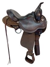 14 Inch Used Circle Y High Horse Daisetta Cordura Trail Saddle 6914