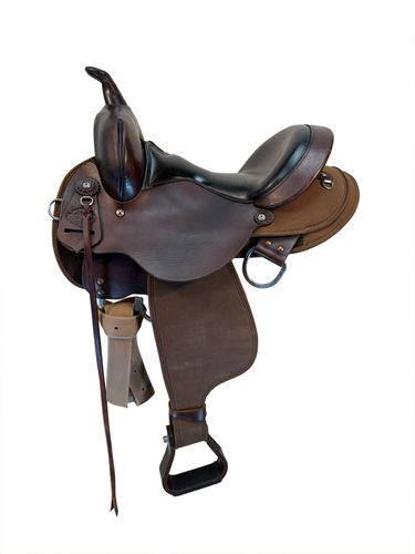 14 Inch Used Circle Y High Horse El Campo Cordura Trail Saddle Medium Tree 6970