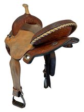 SOLD 2026/01/27j 14 Inch Used Circle Y Kelly Kaminski Barrel Saddle Medium Flex Tree 1537
