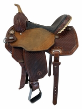 14 Inch Used Circle Y Lisa Lockhart Barrel Saddle Wide Flex2 Tree 1550