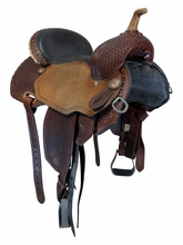 14 Inch Used Circle Y Lisa Lockhart Barrel Saddle Wide Flex2 Tree 1550