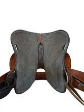 SOLD 2026/01/15e  14 Inch Used Circle Y Lisa Lockhart Fast and Furious Barrel Saddle Wide Flex Tree 1544