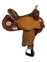 SOLD 2026/01/18   14 Inch Used Circle Y Lisa Lockhart Fast and Furious Barrel Saddle Wide Flex Tree 1544