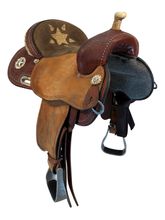 SOLD 2026/01/18   14 Inch Used Circle Y Lisa Lockhart Fast and Furious Barrel Saddle Wide Flex Tree 1544