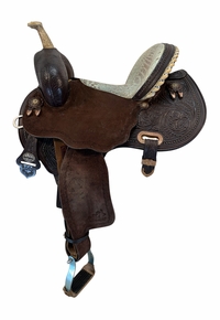 14 Inch Used Circle Y Martha Josey Ultimate Barrel Saddle Medium Tree 1179