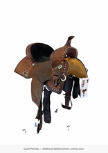 14 Inch Used Circle Y Montana Barrel Saddle Wide Tree 2232