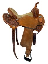 HOLD 2026/02/07j  14 Inch Used Circle Y Reinsman Charmayne James Barrel Saddle Wide Tree 4282