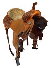HOLD 2026/02/07j  14 Inch Used Circle Y Reinsman Charmayne James Barrel Saddle Wide Tree 4282