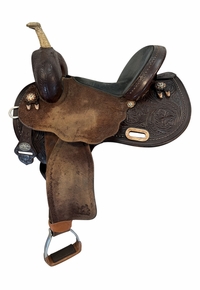 14 Inch Used Circle Y Ultimate Cash Copper Barrel Saddle Medium Tree 1179