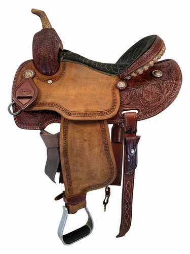 SOLD 2025/10/22  14 Inch Used Corriente Barrel Saddle 123824