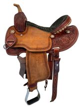 SOLD 2025/10/22  14 Inch Used Corriente Barrel Saddle 123824