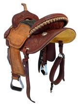 SOLD 2025/10/22  14 Inch Used Corriente Barrel Saddle 123824