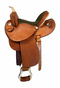 14 Inch Used Dakota Oakleaf Barrel Saddle 300