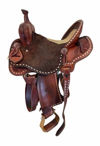 14 Inch Used DC Western Barrel Saddle