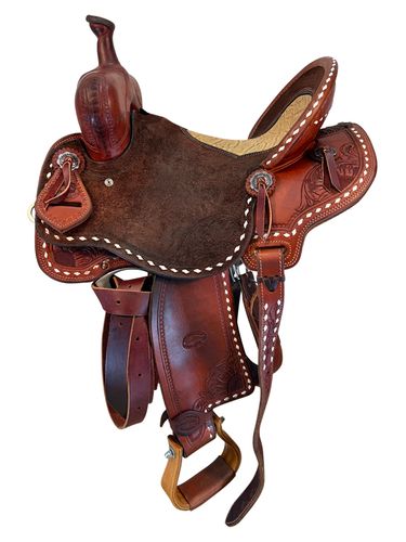 14 Inch Used DC Western Barrel Saddle