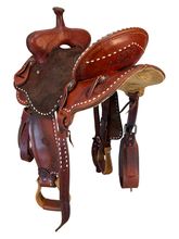 14 Inch Used DC Western Barrel Saddle