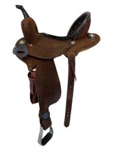 14 Inch Used Double J Barrel Saddle Feather Lite Wide Tree